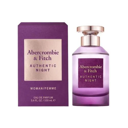 אברקרומבי אנד פיץ' אותנטיק נייט וומן - Abercrombie & Fitch Authentic Night Woman 100ml E.D.P - בושם לאישה מקורי - בקבוק