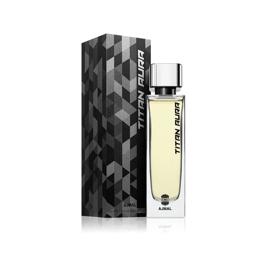 אג'מאל טיטאן אאורה - Ajmal Titan Aura 100ml E.D.P - בושם לגבר מקורי - בקבוק ואריזה