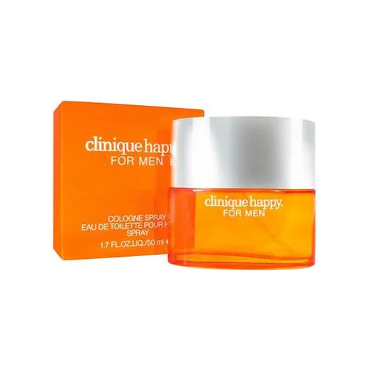 קליניק הפי פור מן - Clinique Happy For Men 50ml E.D.T - בושם לגבר מקורי - בקבוק ואריזה