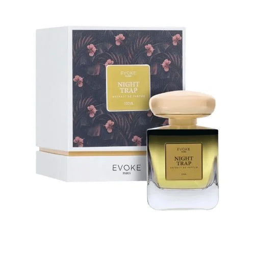 איווק נייט טראפ - Evoke Night Trap Extrait De Parfum 100ml - בושם יוניסקס מקורי - בקבוק ואריזה