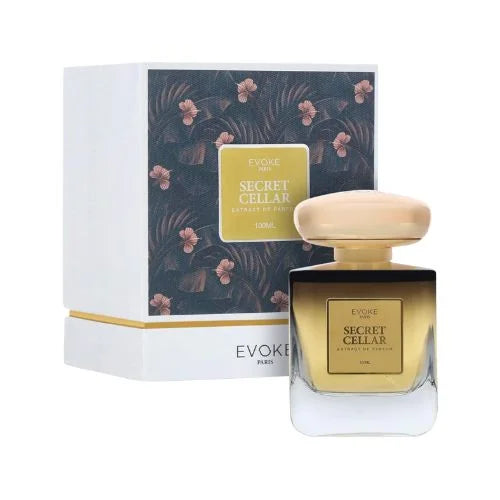 איווק סיקרט סלאר - Evoke Secret Cellar Extrait De Parfum 100ml - בושם יוניסקס מקורי - בקבוק ואריזה