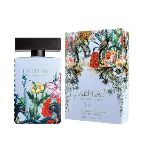 רפליי סיגנצ'ר סיקרט - Replay Signature Secret 100ml E.D.T - בושם לאישה מקורי - בקבוק ואריזה