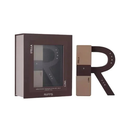 ריפס סט סטלה ולונה - Riiffs Set Stella & Luna Extrait De Parfum 50ml + 50ml - בושם לאישה מקורי - בקבוק ואריזה