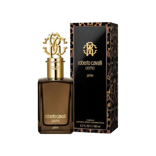 רוברטו קוואלי אומו פרפום - Roberto Cavalli Uomo 100ml Parfum - בושם לגבר מקורי - בקבוק