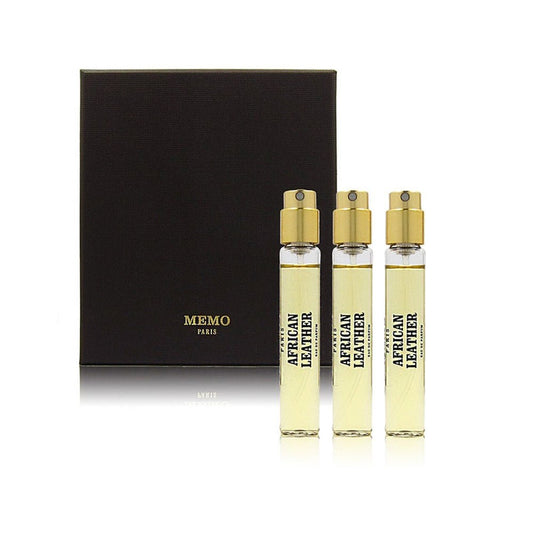 סט אפריקאן לת'ר מבית ממו פריז - African Leather by MEMO Paris 3X10ml E.D.P - בושם יוניסקס מקורי