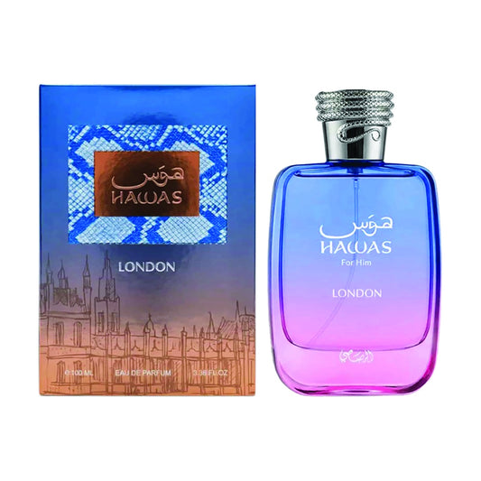 רסאסי הוואס לונדון - Rasasi Hawas London M 100ml E.D.P - בושם יוניסקס מקורי