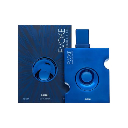 איווק מידנייט של אג'מאל - Evoke Midnight Edition by Ajmal 90ml E.D.P - בושם לגבר מקורי - בקבוק ואריזה