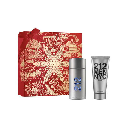 קרולינה הררה סט 212 מן אפטר שייב - Carolina Herrera 212 Men Set 100ml + After Shave 100ml E.D.T - בושם לגבר מקורי - בקבוק ואריזה