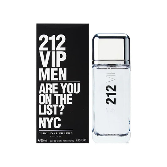 קרולינה הררה 212 וי.איי.פי מן - Carolina Herrera 212 VIP Men 200ml E.D.T - בושם לגבר מקורי - בקבוק