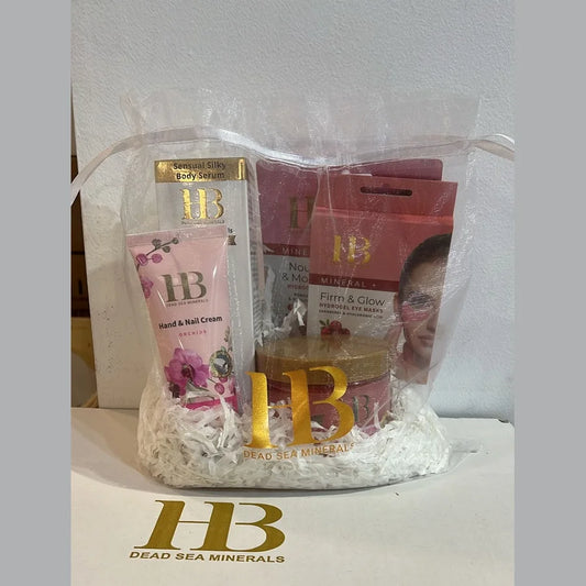 HB Dead Sea Minerals Valentine Set Orchids - מארז ורכיבים