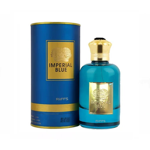 ריפס אימפריאל בלו - Riiffs Imperial Blue 100ml E.D.P - בושם לגבר מקורי - בקבוק ואריזה