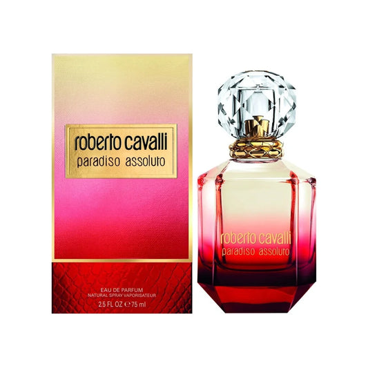 רוברטו קוואלי פרדיסו אסולוטו - Roberto Cavalli Paradiso Assoluto 75ml E.D.P - בושם לאישה מקורי - בקבוק ואריזה
